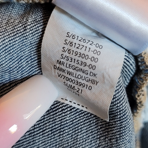 Gap Denim Dark Wash Regular Universal Denim Leggings 8 - Picture 4 of 10